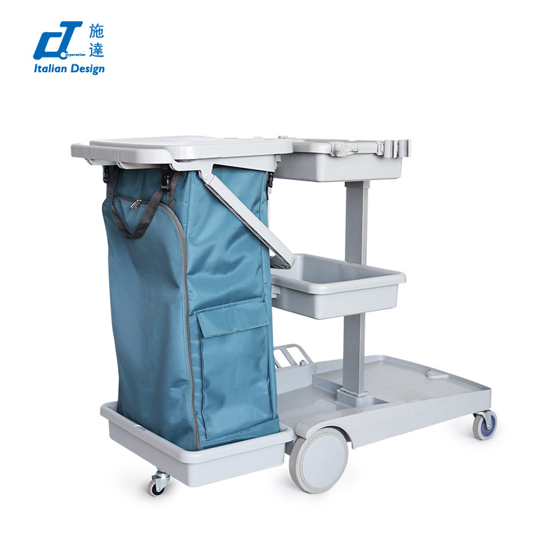 CT Basic Version Janitorial Trolley - Cleanic Cleaning Equipment